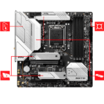 MB MSI MSI MAG B660M MORTAR WIFI DDR4 LGA 1700 MICRO-ATX, COMPATIBLE CON 12VA GEN