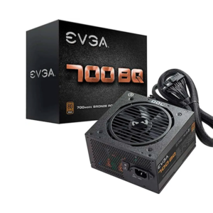 POWER SUPPLY EVGA 700 BQ, 80+ BRONZE 700W, SEMI MODULAR, FDB FAN
