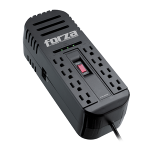 REGULADOR DE VOLTAJE 2200VA, REGLETA 8 SALIDAS 110V/1000W