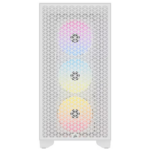 CASE CORSAIR 3000D RGB AIRFLOW, MID TOWER, WHITE, 7 EXPANSION SLOT, 2X 2.5", 2X 3.5", TAPA DE CRISTAL TEMPLADO, INCLUYE 3 ABANICOS AR120 120MM FRONTAL, 2 120MM EN EL TOPE, 2 120MM ABAJO, 1 120MM ATRAS, PUERTOS 2X USB 3.2 GEN1, HEADPHONE/MIC COMBO 3.5" (CC-9011256-WW)