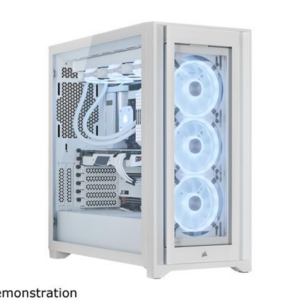 CASE CORSAIR ICUE 5000X QL EDITION, MID TOWER, WHITE, 7 EXPANSION SLOT, 4X 2.5", 2X 3.5", CRISTAL TEMPLADO EN TOPE, LATERAL Y FRENTE, INCLUYE 4 ABANICOS 120MM QL (CC-9011233-WW)