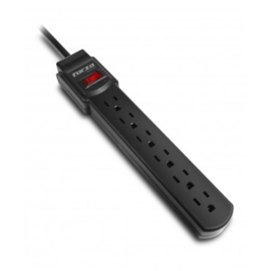 PROTECTOR REGLETA FORZA, REGLETA 6XTOMAS 110V/15A/1875W, PROTEGE ALTOS VOLTAJES (BREAKER), PS-611UL