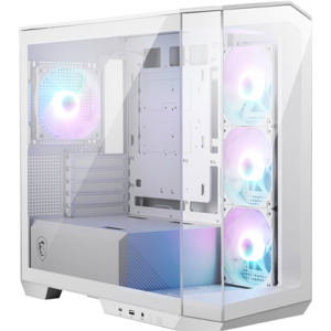 CASE MSI MAG PANO M100R PZ WHITE, MICRO ATX TOWER, TEMPERED GLASS, MICRO-ATX / MINI-ITX, 1X USB 3.2 TYPE-A, 1X USB 3.2 GEN 2X2 TYPE-C, 1X AUDIO/MIC, 1X INTERRUPTOR LED / MAG PANO M100R PZ WHITE