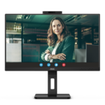 MONITOR AOC 27", IPS 2K 2560X1440 75HZ, 16:9, HDMI 1.4 X 2, RJ-45 DISPLAYPORT 1.2 X 1, USB-C (DP ALT MODE) HEADPHONES 3.5", SPEAKERS 5W X2, CAMARA 5MP CON WINDOWS HELLO, ADAPTIVESYNC Y LOW BLUE LIGHT, USB 3.2 (GEN1) X 4 BORDERLESS (Q27P3CW)