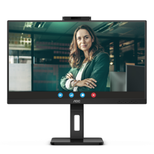 MONITOR AOC 27", IPS 2K 2560X1440 75HZ, 16:9, HDMI 1.4 X 2, RJ-45 DISPLAYPORT 1.2 X 1, USB-C (DP ALT MODE) HEADPHONES 3.5", SPEAKERS 5W X2, CAMARA 5MP CON WINDOWS HELLO, ADAPTIVESYNC Y LOW BLUE LIGHT, USB 3.2 (GEN1) X 4 BORDERLESS (Q27P3CW)