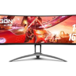MONITOR AOC 49" (48.8") GAMING CURVO 5120X1440 165HZ, TECNOLOGIA FREESYNC PREMIUM PRO, 1800R, CONECTIVIDAD USB-C 3.2 X 1 (DP ALT MODE, UPSTREAM, POWER DELIVERY UP TO 65 W), VESA CERTIFIED DISPLAYHDR™ 400, 1 MS (AG493UCX2)