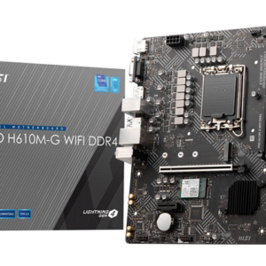 MB MSI PRO H610M-G DDR4 LGA 1700 INTEL H610 SATA 6GB/S MICRO ATX INTEL PRO H610M-G DDR4