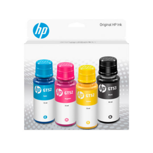 BOTELLA DE TINTA HP COMBO GT53 + GT52 - JUEGO COMPLETO - PARA IMPRESORA GT 5810 - 5820 - 315 - 415 - INK TANK - SMART TANK 500 Y 600 9F3N4AL