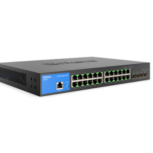 SWITCH 24 PUERTOS LINKSYS-LGS328C,MANAGED GIGABIT ETHERNET SWITCH WITH 4 10G SFP, 24 PUERTOS, 4 PUERTOS SFP+UPLINKS LGS328C
