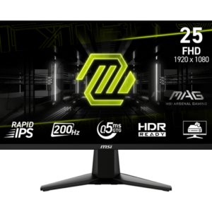 MONITOR MSI MAG GAMING 255F E20 25" FLAT 200HZ