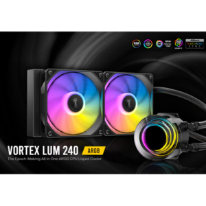 ABANICO ANTEC VORTEX LUM 240 ARGB. SET DE DOS ABANICOS ARGB DE 120MM.