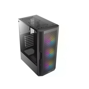 CASE ANTEC AX20 ELITE RGB MID-TOWER, COLOR NEGRO, PLACAS BASE ITX, MICRO-ATX Y ATX.