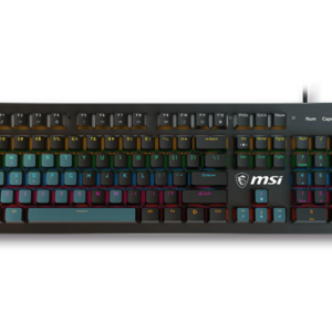 TECLADO MSI FORGE GK300 BLUE US, GAMING, SWITCHES MECANICOS AZUL