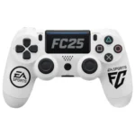 Control de Juegos FC25 Gamepad Wireless Doble Vibración PS4 Negro Blanco