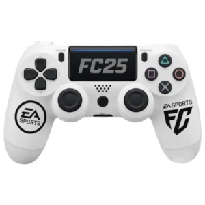 Control de Juegos FC25 Gamepad Wireless Doble Vibración PS4 Negro Blanco