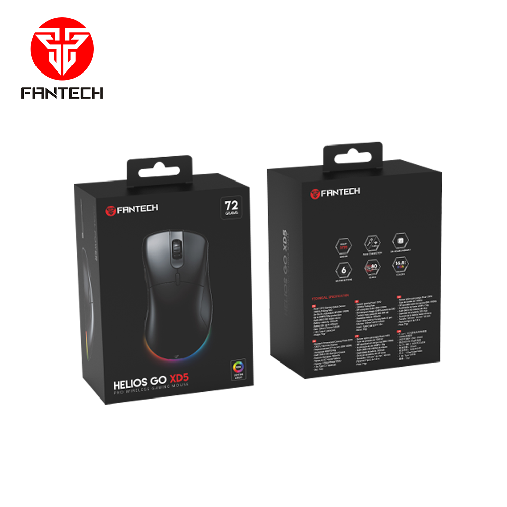MOUSE FANTECH XD5 NEGRO - Imagen 2