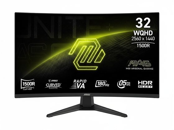 MONITOR MSI MAG 321CQF E18 CURVO 1500R, 31.5",WQHD (2560X1440) 180HZ