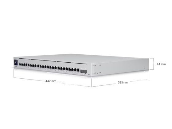 SWITCH UBIQUITI GIGABIT CON 24 PUERTOS RJ45 (12 A 1 GBE Y 12 A 2.5 GBE)